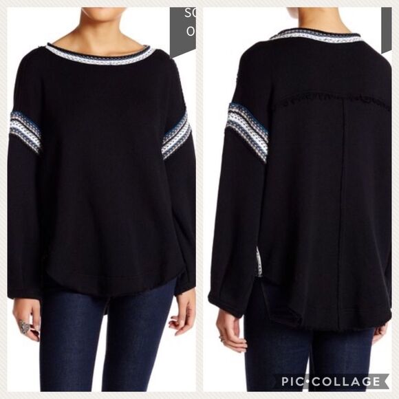 Free People Trudy Pullover Oversized Sweater Sz XS